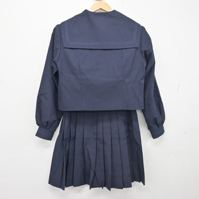 【中古】神奈川県 二宮西中学校 女子制服 4点 (セーラー服・シャツ・スカート) sf103446
