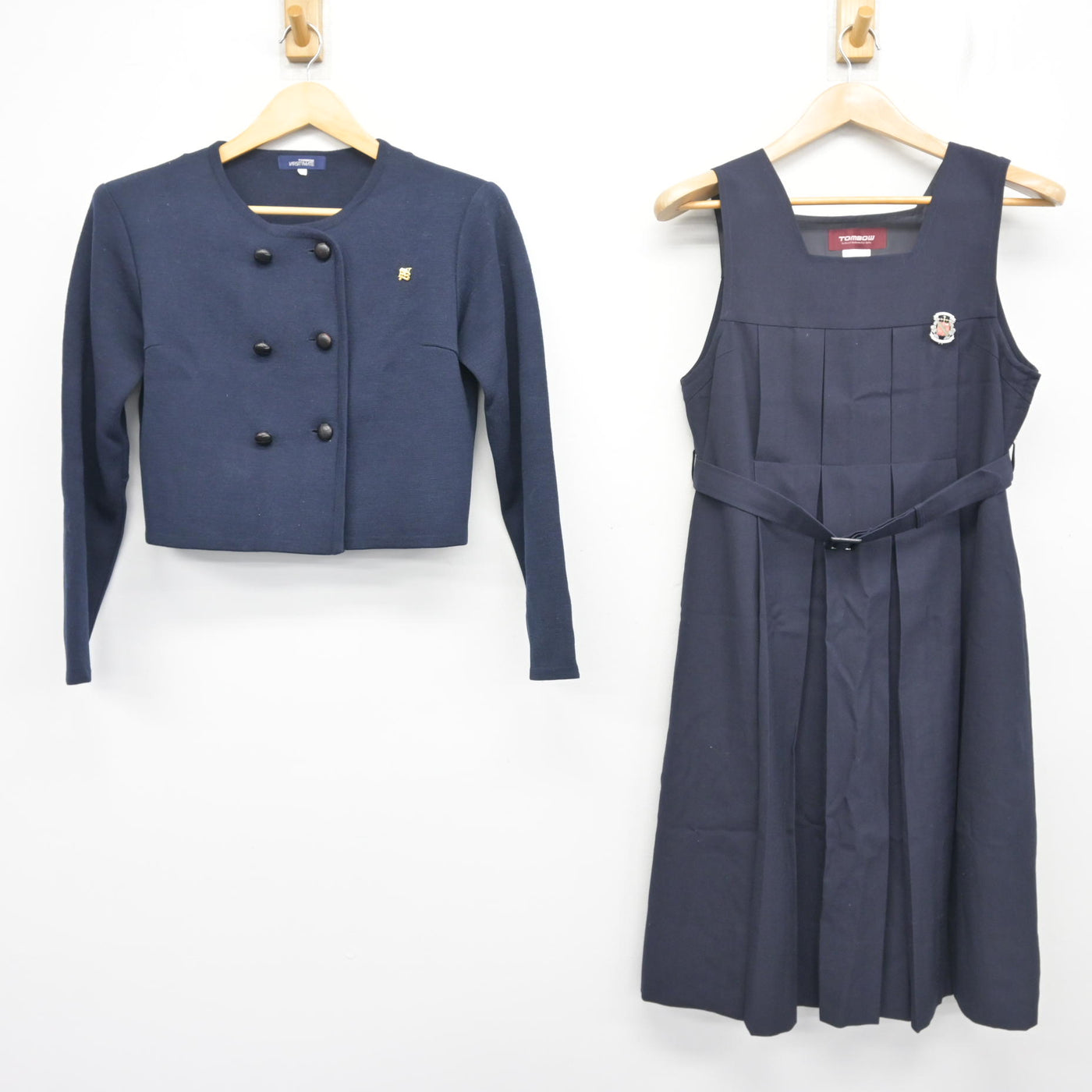 【中古】福岡県 福岡雙葉高等学校 女子制服 4点 (ブレザー・ジャンパースカート) sf103452