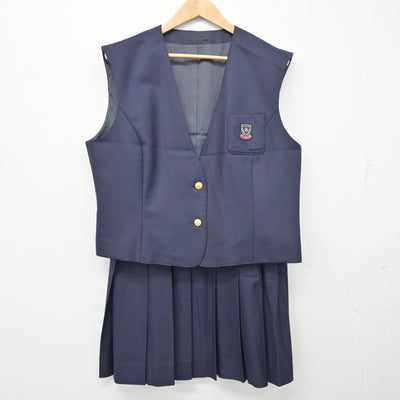 【中古】奈良県 奈良女子高等学校 女子制服 3点 (ブレザー・ベスト・スカート) sf103460