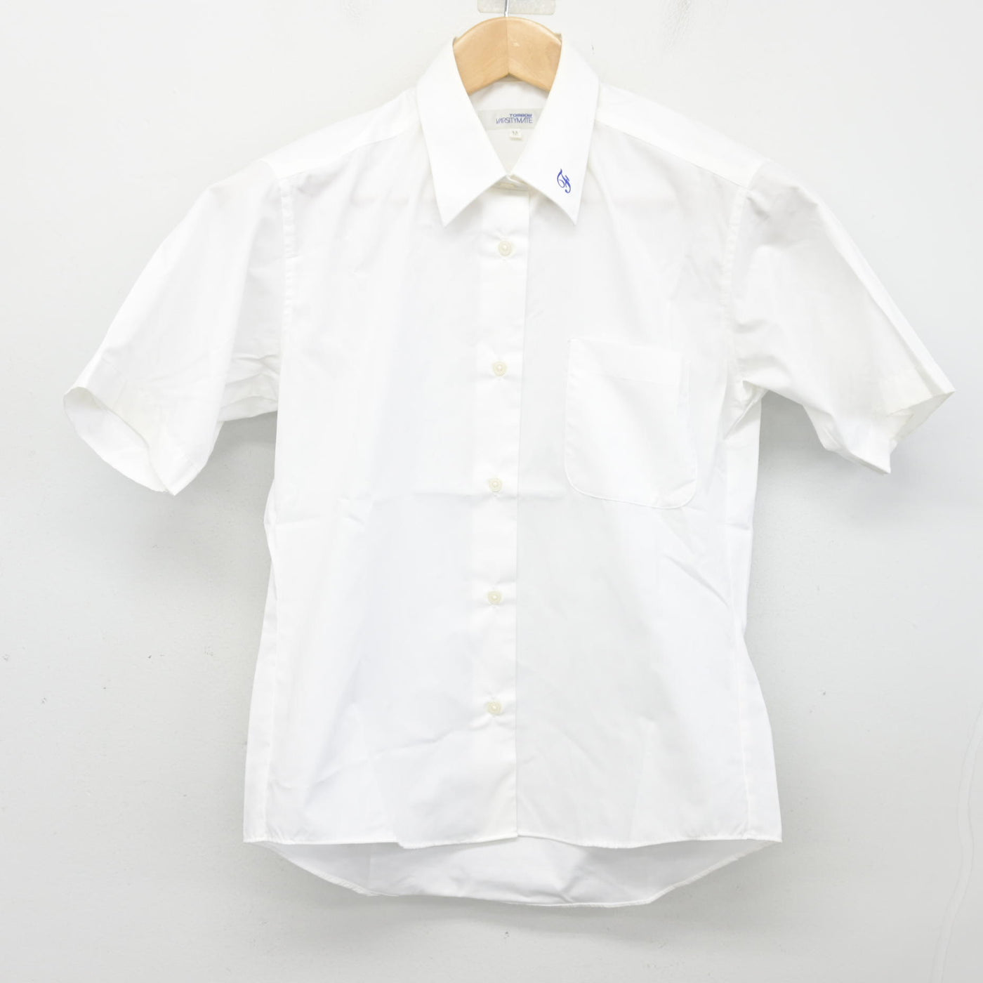 【中古】福岡県 二日市中学校 女子制服 2点 (シャツ・ジャンパースカート) sf103474