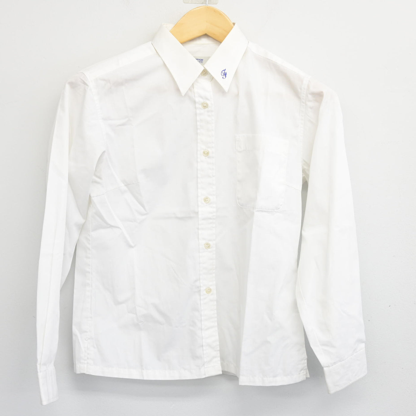 【中古】福岡県 二日市中学校 女子制服 2点 (ニット・シャツ) sf103479