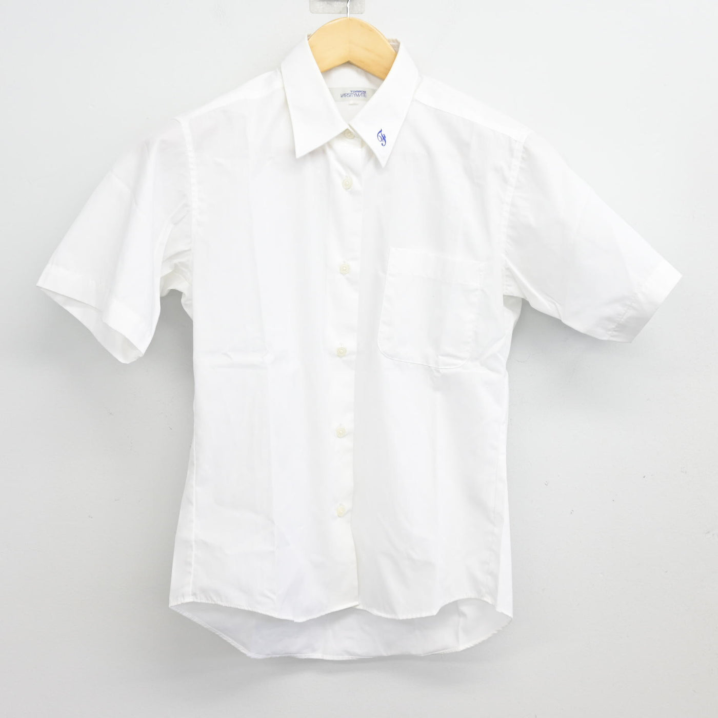 【中古】福岡県 二日市中学校 女子制服 2点 (シャツ・ジャンパースカート) sf103480