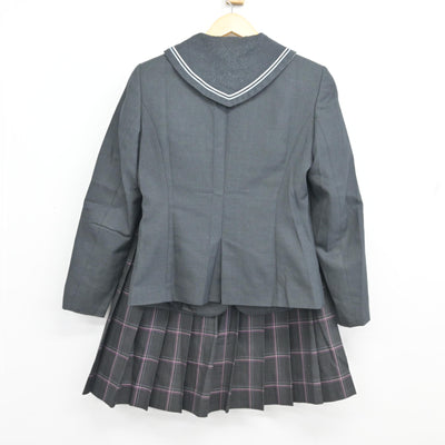 【中古】広島県 広島桜が丘高等学校 女子制服 4点 (ブレザー・セーラー服・スカート) sf103483