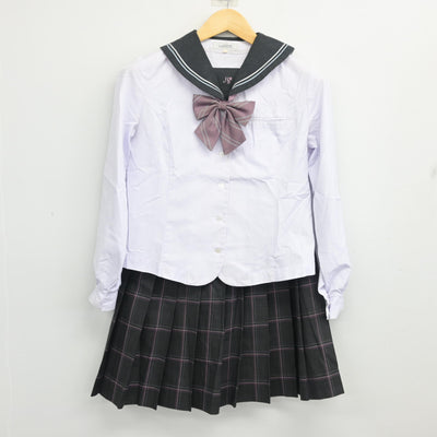 【中古】広島県 広島桜が丘高等学校 女子制服 4点 (ブレザー・セーラー服・スカート) sf103483