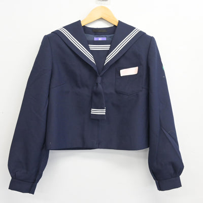 【中古】大分県 鶴崎中学校 女子制服 3点 (セーラー服・スカート) sf103487