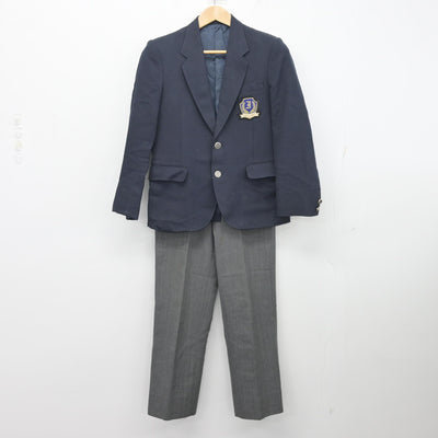 【中古】東京都 池袋中学校 男子制服 2点 (ブレザー・ズボン) sf103492
