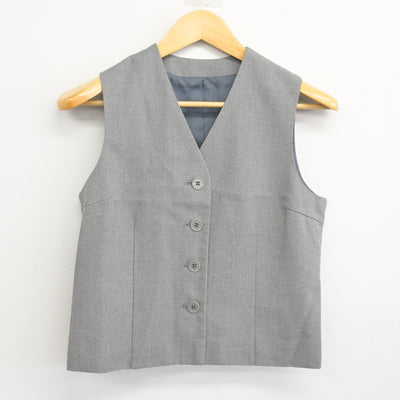 【中古】埼玉県 南陵中学校 女子制服 2点 (ベスト・スカート) sf103500