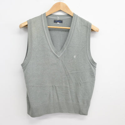 【中古】埼玉県 所沢中央高等学校 女子制服 2点 (ニットベスト・シャツ) sf103502