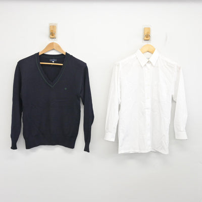 【中古】埼玉県 所沢中央高等学校 女子制服 2点 (ニット・シャツ) sf103503