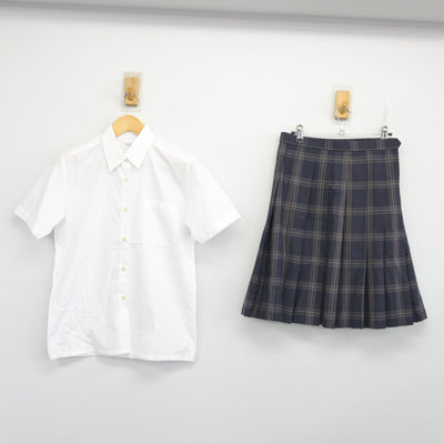 【中古】埼玉県 所沢中央高等学校 女子制服 2点 (シャツ・スカート) sf103504