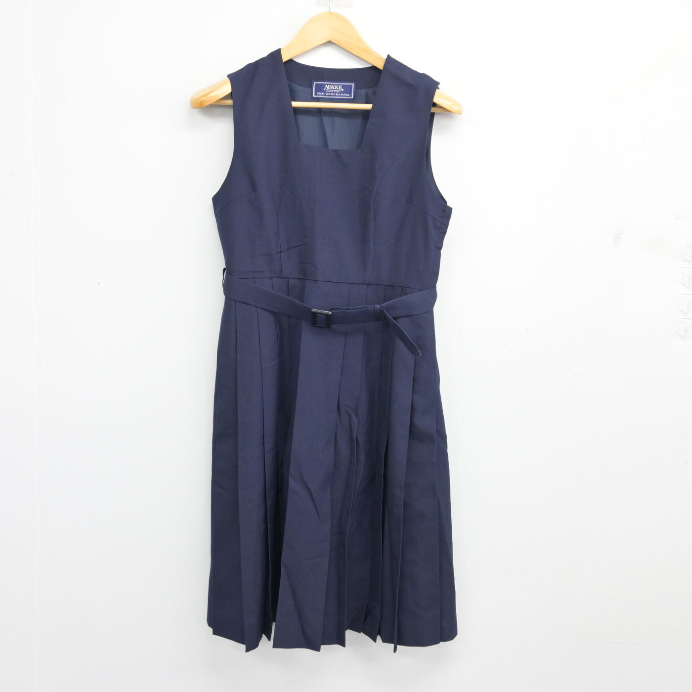 【中古】茨城県 小川南中学校 女子制服 2点 (シャツ・ジャンパースカート) sf103508