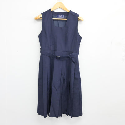 【中古】茨城県 小川南中学校 女子制服 2点 (シャツ・ジャンパースカート) sf103508