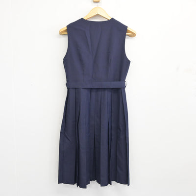 【中古】茨城県 小川南中学校 女子制服 2点 (シャツ・ジャンパースカート) sf103508