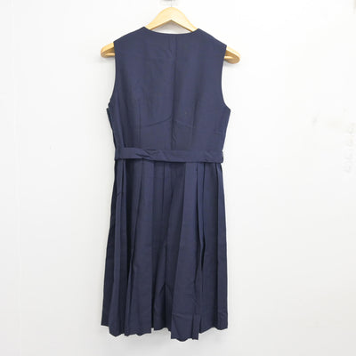 【中古】茨城県 小川南中学校 女子制服 2点 (シャツ・ジャンパースカート) sf103509