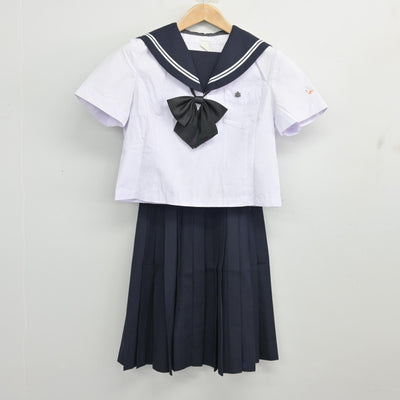 【中古】北海道 千歳高等学校 女子制服 4点 (セーラー服・スカート) sf103512