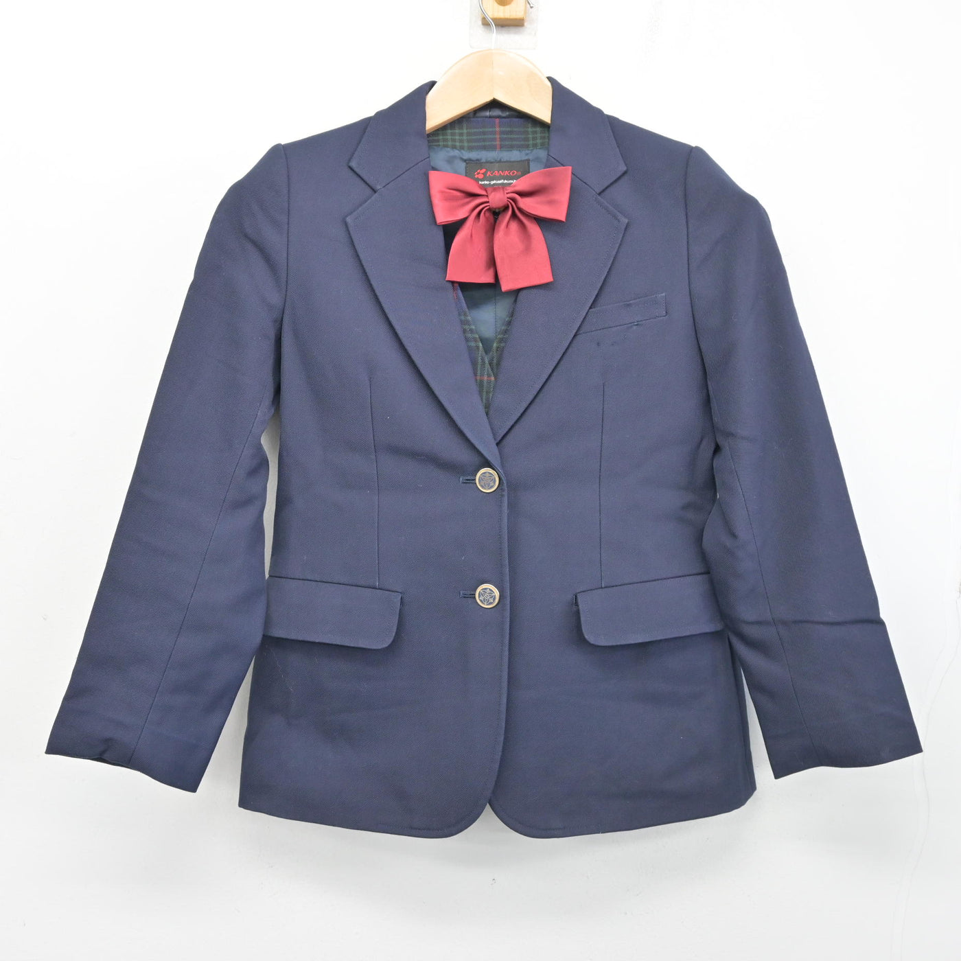 【中古】北海道 上野幌中学校 女子制服 3点 (ブレザー・ベスト) sf103514