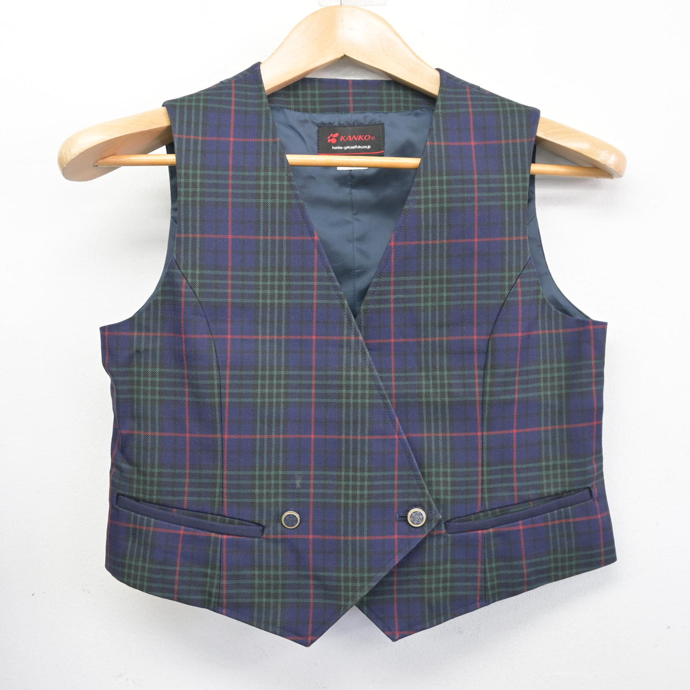 【中古】北海道 上野幌中学校 女子制服 3点 (ブレザー・ベスト) sf103514