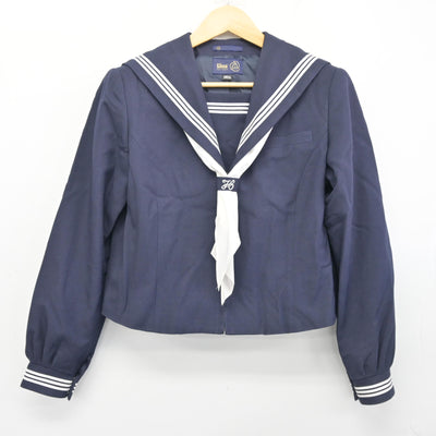 【中古】埼玉県 長野中学校 女子制服 3点 (セーラー服・スカート) sf103516