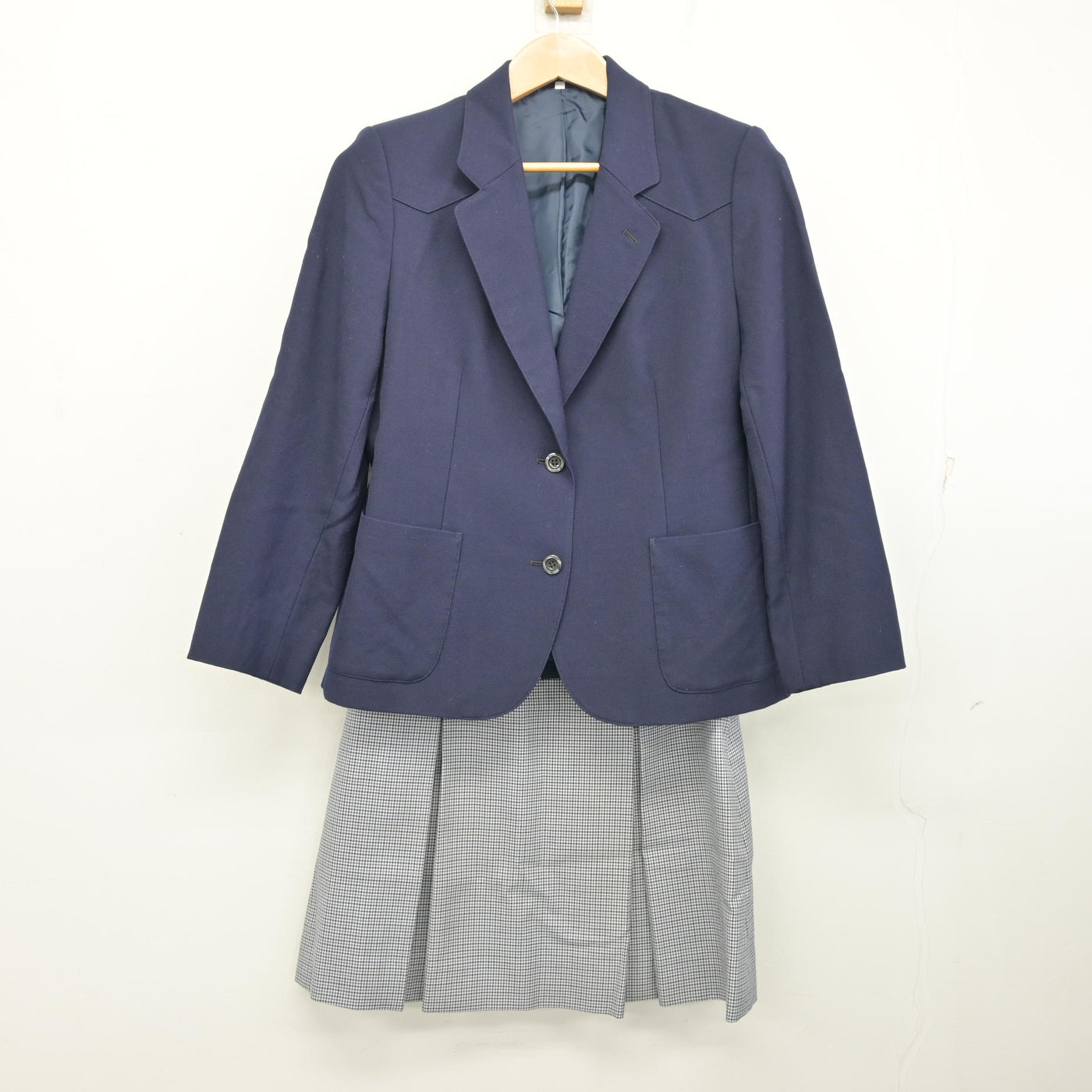 【中古】宮城県 泉館山高等学校 女子制服 3点 (ブレザー・スカート・スカート) sf103523