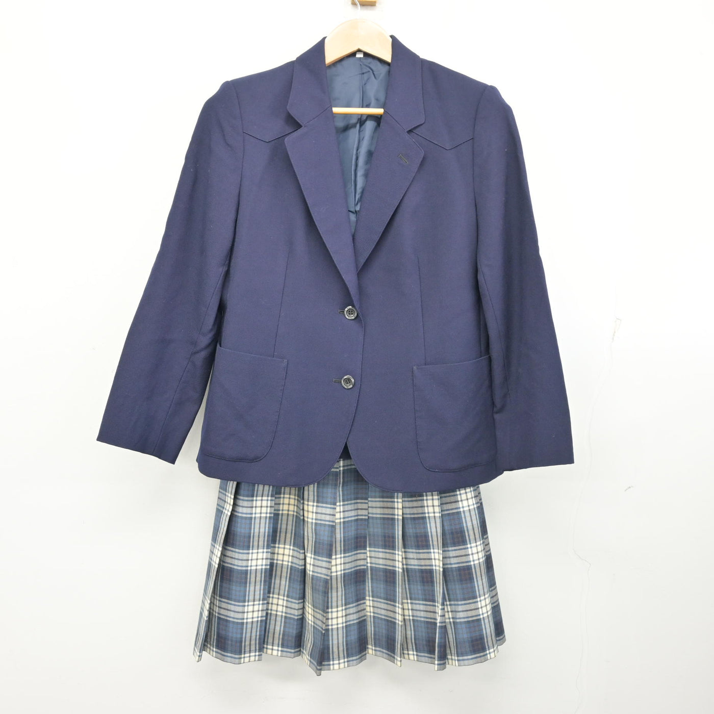 【中古】宮城県 泉館山高等学校 女子制服 3点 (ブレザー・スカート・スカート) sf103523