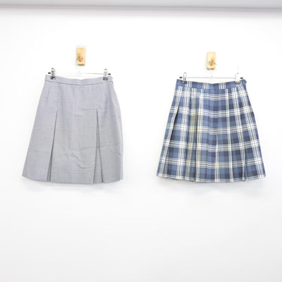 【中古】宮城県 泉館山高等学校 女子制服 3点 (ブレザー・スカート・スカート) sf103523