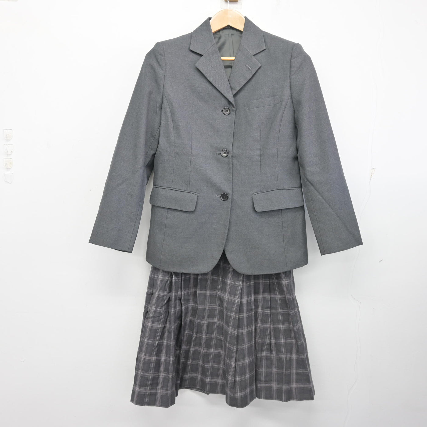 【中古】宮崎県 宮崎学園高等学校 女子制服 3点 (ブレザー・スカート・スカート) sf103530
