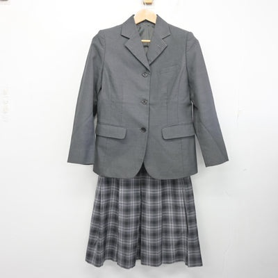 【中古】宮崎県 宮崎学園高等学校 女子制服 3点 (ブレザー・スカート・スカート) sf103530