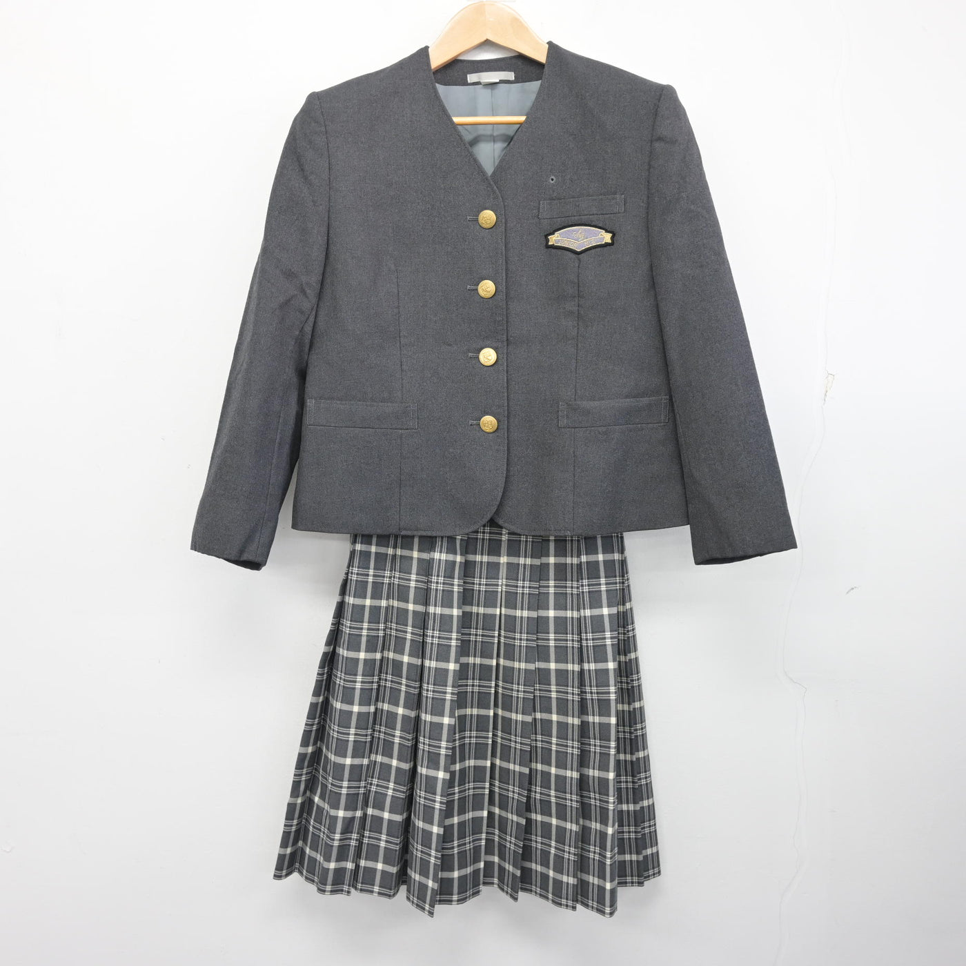 【中古】千葉県 昭和学院中学校 女子制服 3点 (ブレザー・スカート・スカート) sf103532