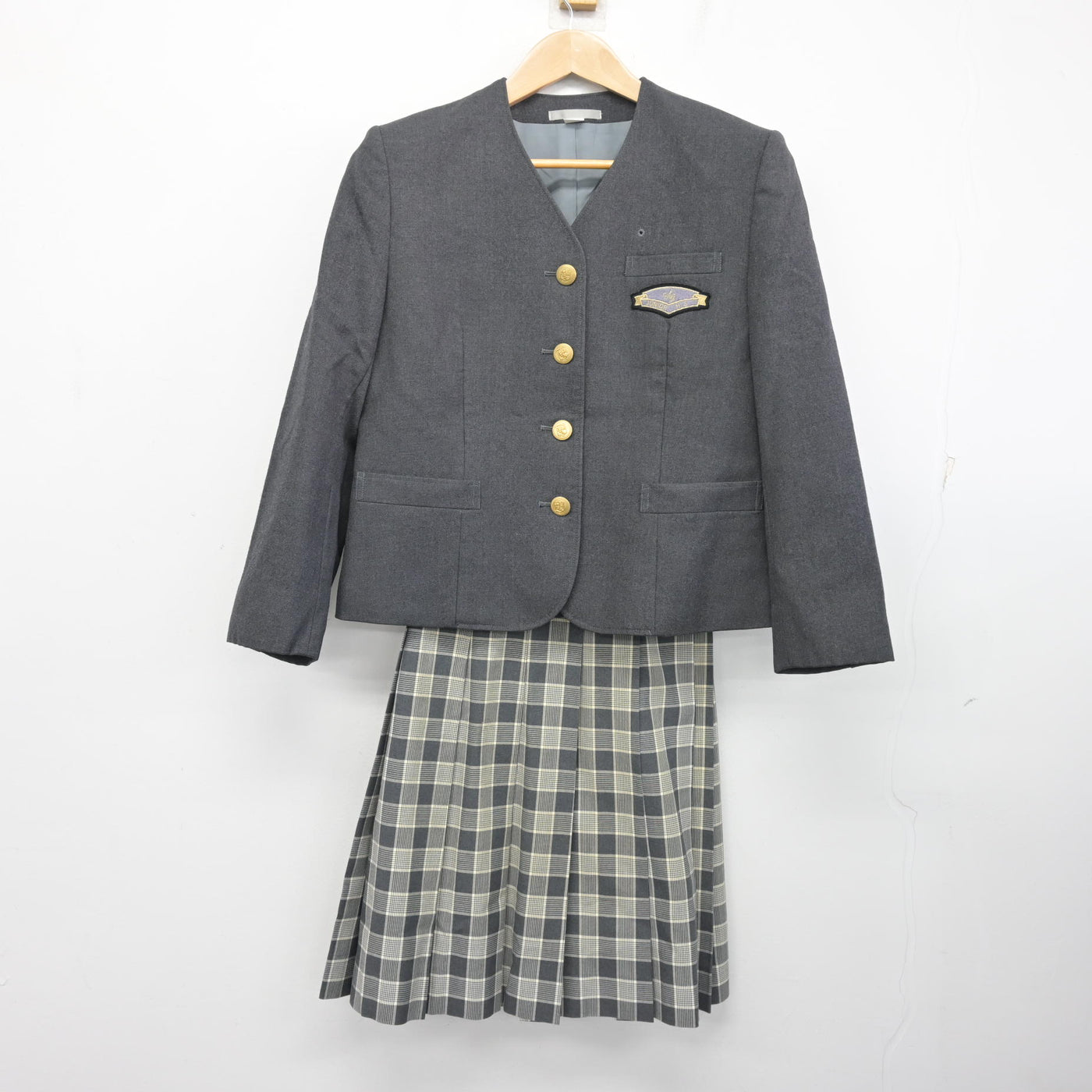 【中古】千葉県 昭和学院中学校 女子制服 3点 (ブレザー・スカート・スカート) sf103532