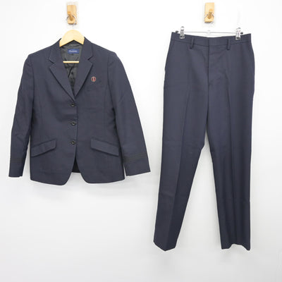 【中古】香川県 大手前丸亀中学・高等学校 女子制服 2点 (ブレザー・ズボン) sf103563