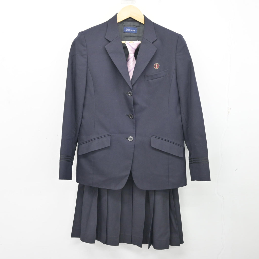 中古】香川県 大手前丸亀中学・高等学校 女子制服 3点 (ブレザー