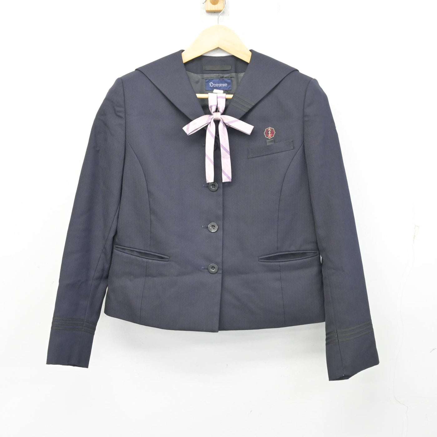【中古】香川県 大手前丸亀中学・高等学校 女子制服 3点 (ブレザー) sf103567