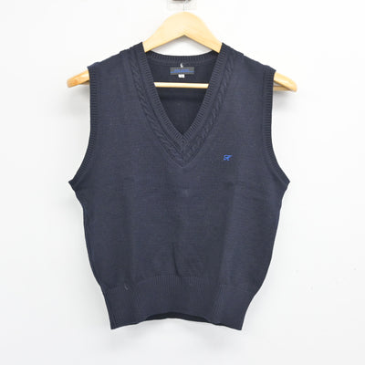 【中古】東京都 吉祥女子中学・高等学校 女子制服 2点 (ニットベスト・シャツ) sf103572
