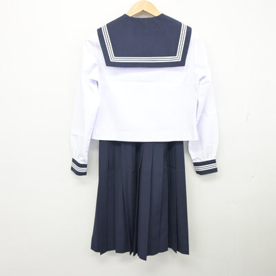 【中古】静岡県 磐田市立神明中学校 女子制服 2点 (セーラー服・スカート) sf103579