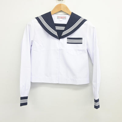 【中古】静岡県 磐田市立神明中学校 女子制服 2点 (セーラー服・スカート) sf103579