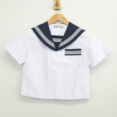 【中古】静岡県 磐田市立神明中学校 女子制服 2点 (セーラー服・スカート) sf103580