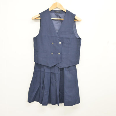 【中古】静岡県 静岡県立小山高等学校 女子制服 3点 (ブレザー・ベスト・スカート) sf103581