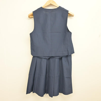 【中古】静岡県 静岡県立小山高等学校 女子制服 2点 (ベスト・スカート) sf103582