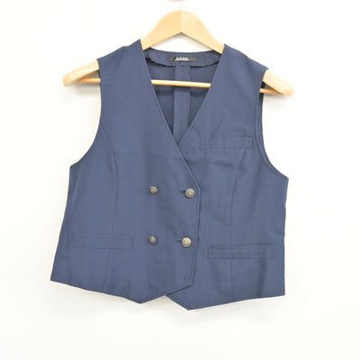 【中古】静岡県 静岡県立小山高等学校 女子制服 2点 (ベスト・スカート) sf103582