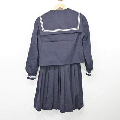 【中古】静岡県 御殿場中学校 女子制服 3点 (セーラー服・スカート) sf103583