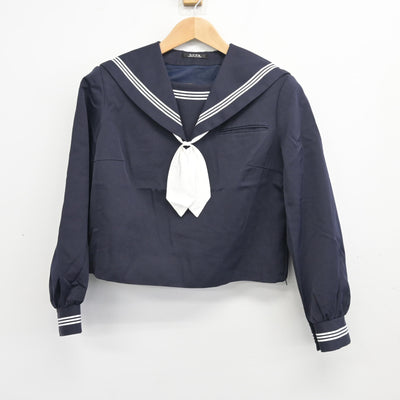 【中古】静岡県 御殿場中学校 女子制服 3点 (セーラー服・スカート) sf103583