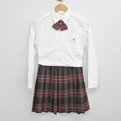 【中古】千葉県 木更津総合高等学校 女子制服 5点 (ブレザー・シャツ・スカート) sf103585