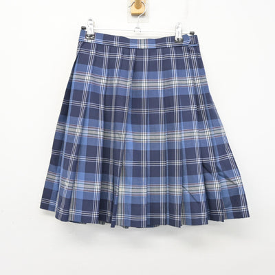 【中古】千葉県 木更津総合高等学校 女子制服 4点 (ニットベスト・シャツ・スカート) sf103586