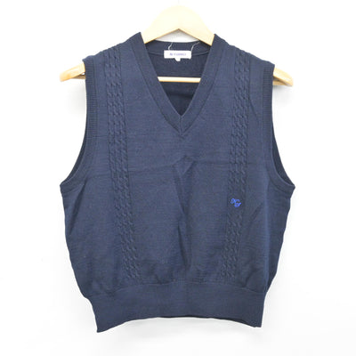 【中古】千葉県 木更津総合高等学校 女子制服 3点 (ニット・ニットベスト) sf103587