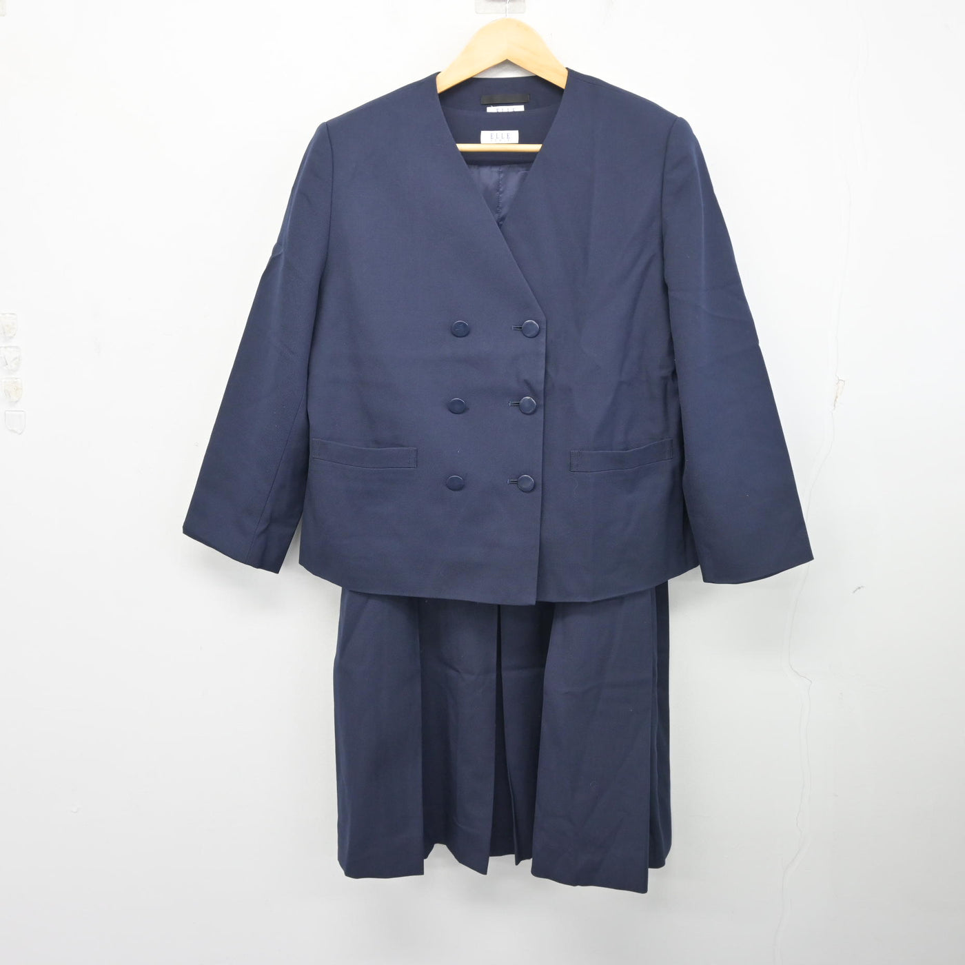【中古】茨城県 水戸市立第四中学校 女子制服 2点 (ブレザー・ジャンパースカート) sf103589
