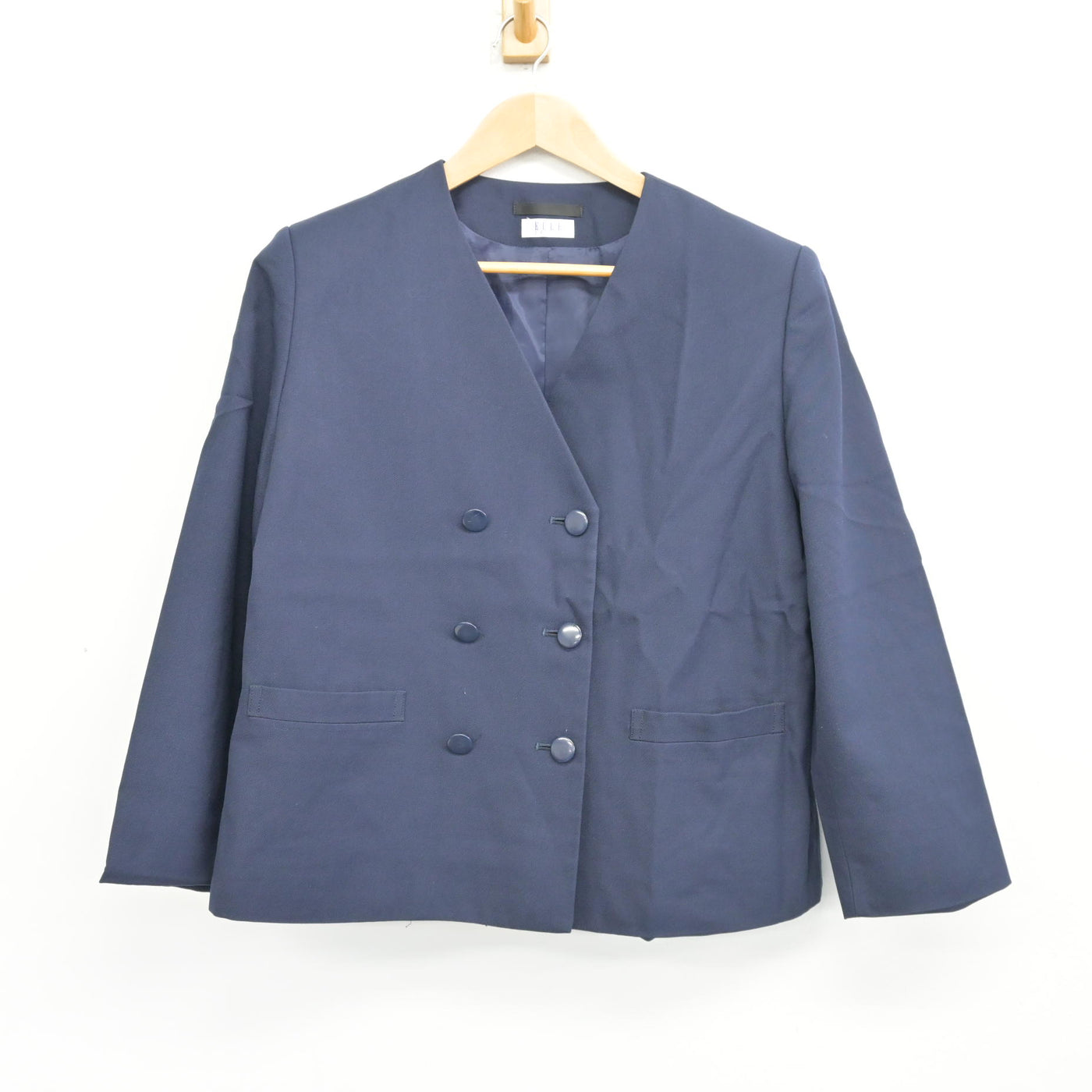【中古】茨城県 水戸市立第四中学校 女子制服 2点 (ブレザー・ジャンパースカート) sf103589