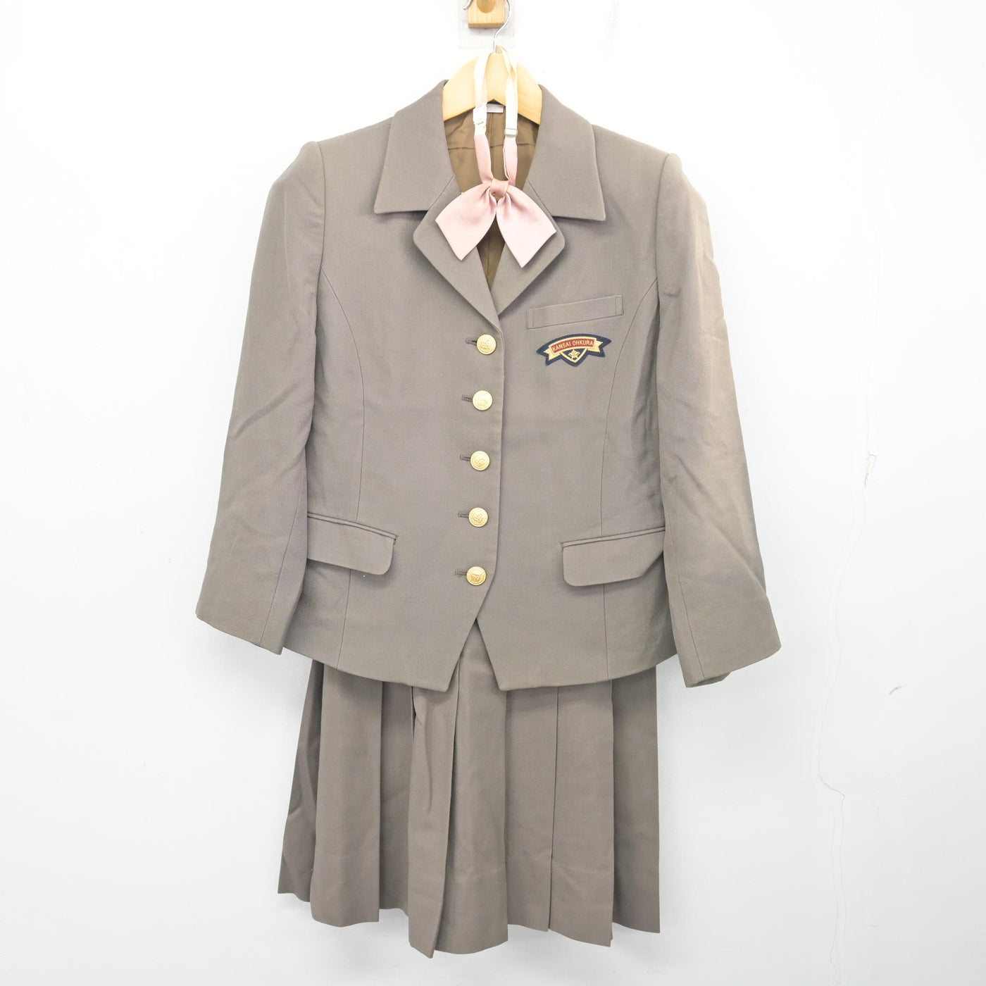 【中古】大阪府 関西大倉中学校・高等学校/旧制服 女子制服 3点 (ブレザー・スカート) sf103595