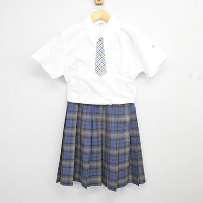【中古】大阪府 関西大倉中学校・高等学校/旧制服 女子制服 4点 (シャツ・スカート) sf103597