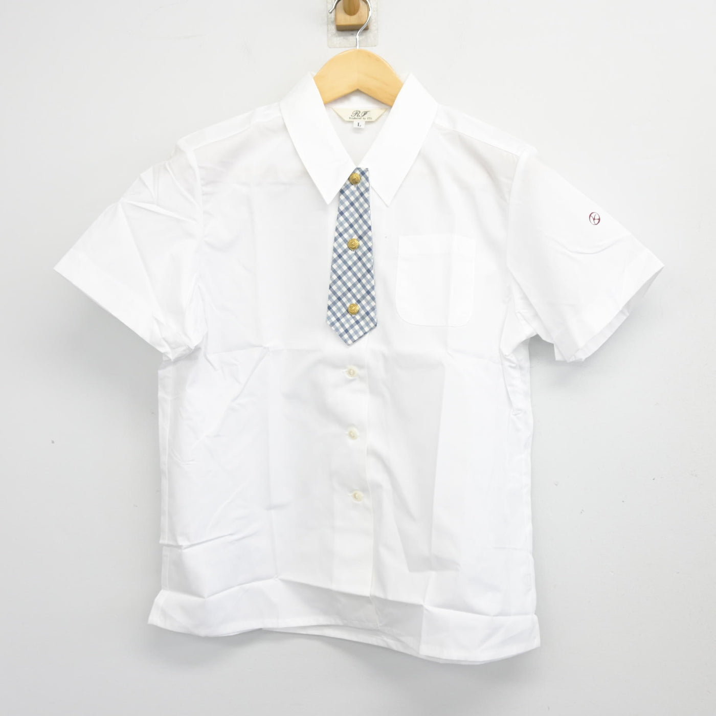 【中古】大阪府 関西大倉中学校・高等学校/旧制服 女子制服 4点 (シャツ・スカート) sf103597