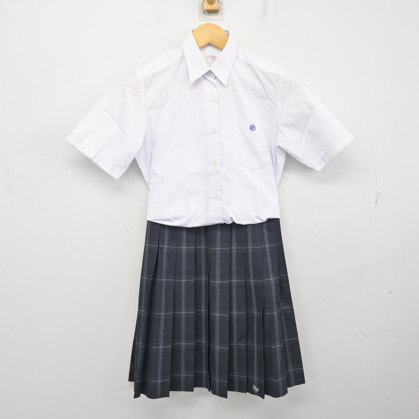 【中古】東京都 雪谷高等学校 女子制服 3点 (シャツ・スカート) sf103614